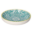 Bohemian Ceramic Deep Salad Plate 12"