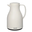 Double Wall Glass Vacuum Flask 1L White