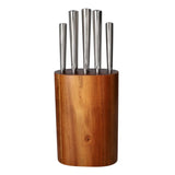 Natural Kitchen Knife Block Set 5 Pcs