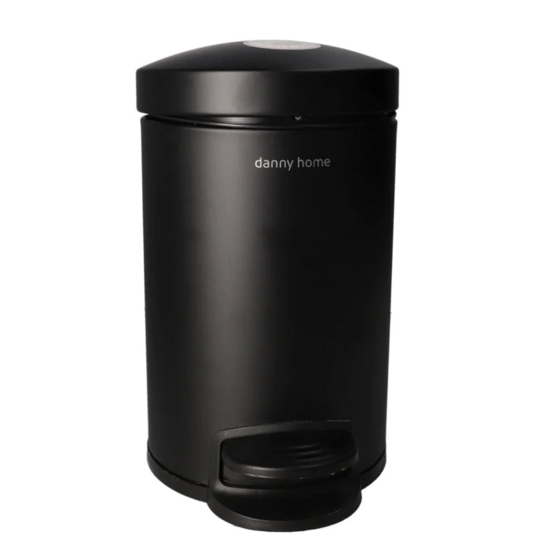 Stainless Steel Pedal Bin 3L Black