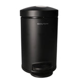 Stainless Steel Pedal Bin 3L Black