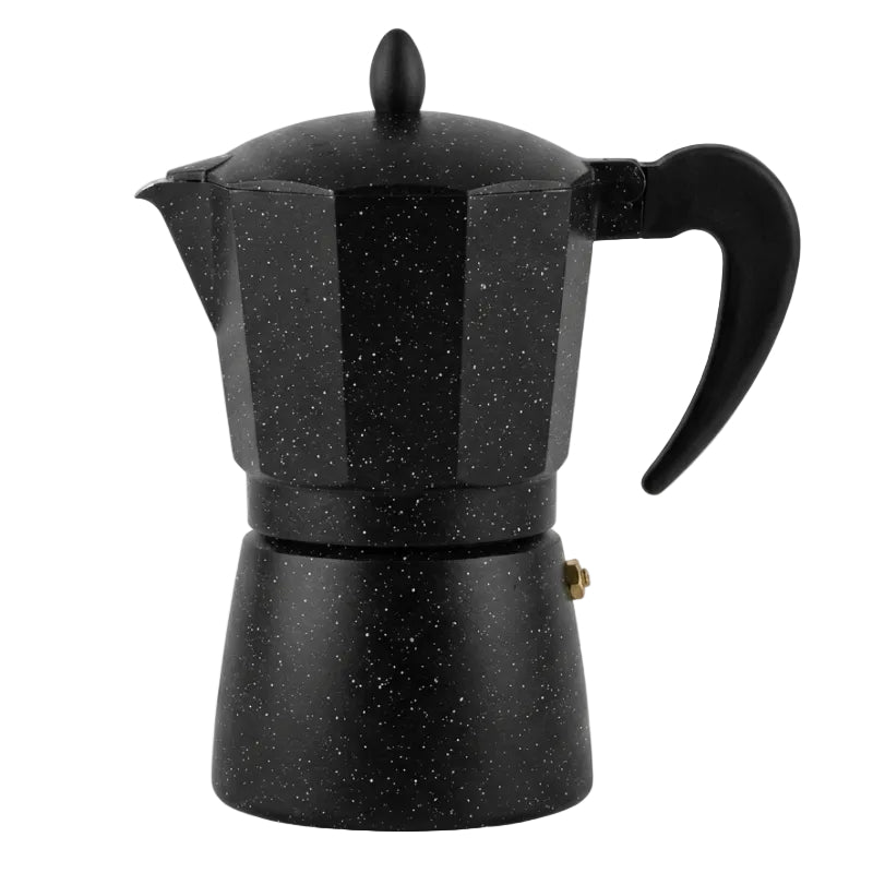 Aluminum Moka Pot 300ml Granite Black
