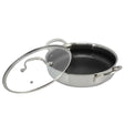Honey Comb Laser Coated Shallow Casserole With Lid 34cm