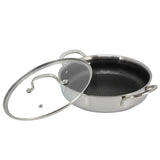Honey Comb Laser Coated Shallow Casserole With Lid 26cm