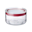 Kitchen Jar 0.5L Transp Red
