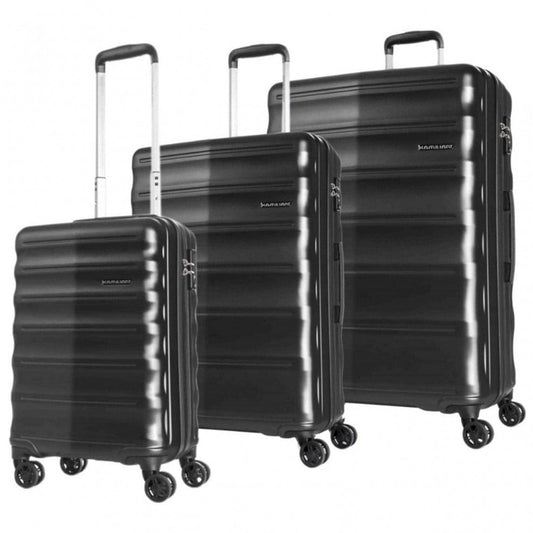 Kamiliant Tenaya Luggage Black 3pc Set