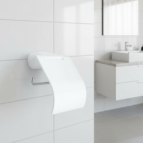 Alpha Paper Holder White