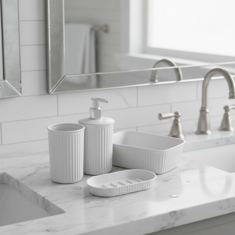 Bathroom Set Baobab Perg White