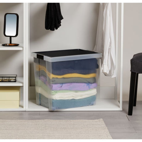 Storage Basket Black 60L