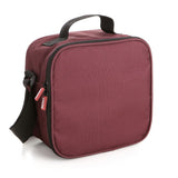Thermal Food Bag With Containers Burgundy