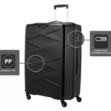 Kamiliant Triprism Luggage 3pcs Set Black