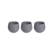water reserve pots 6 cm anthracite Set of 3