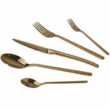  Stainless Steel Cutlery Set 30pcs Gold