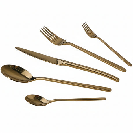  Stainless Steel Cutlery Set 30pcs Gold