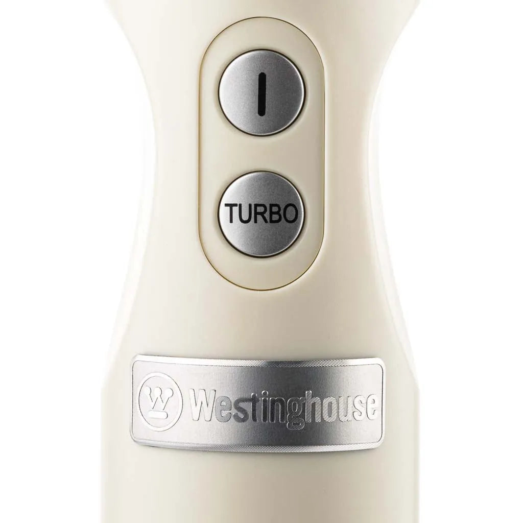 Westinghouse Retro Hand Blender White With Beaker