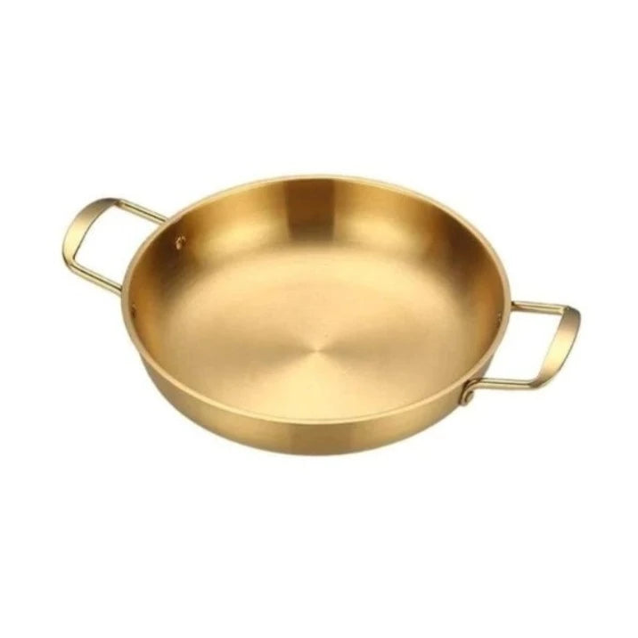 Stainless Steel Gold Plated Pan 24cm