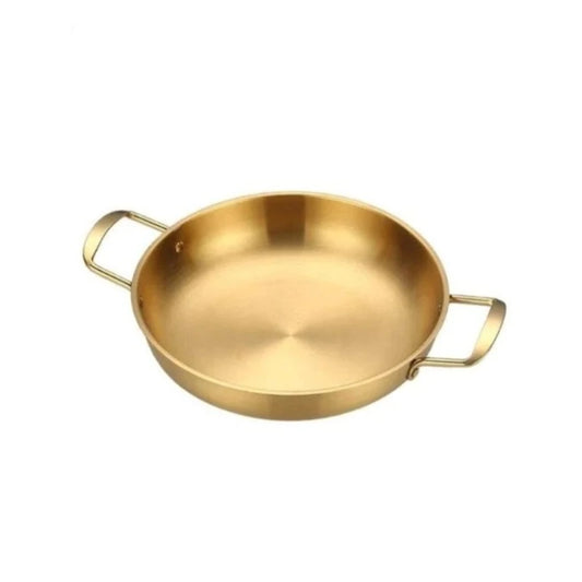 Stainless Steel Gold Plated Pan 18cm