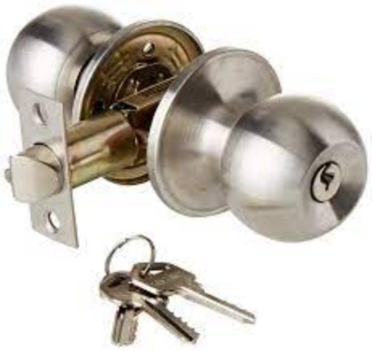 Knob Set Lock SS Finish