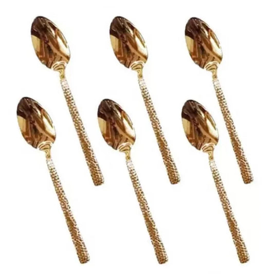 Tea Spoon Set of 6pcs Gold
