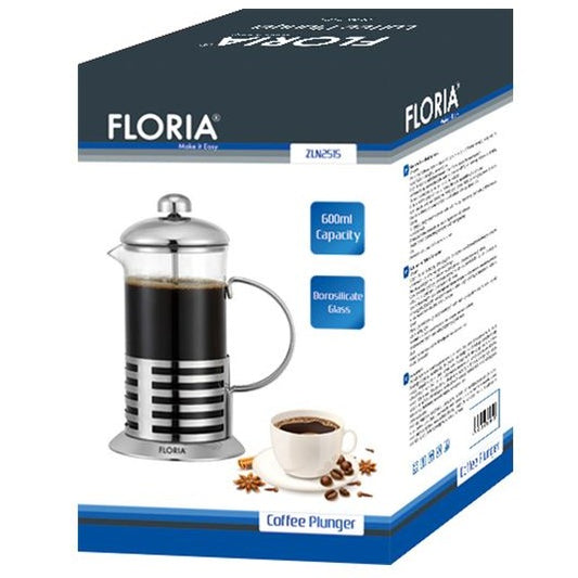 Custom mugs and Personalized mugs French Press Tea Coffee Maker 304 Grade  Stainless Steel & Heat Resistant Borosilicate Glass, Easy Cleaning 600ML  order online