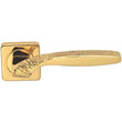 Gold Plated Handle on Rose Quadrata