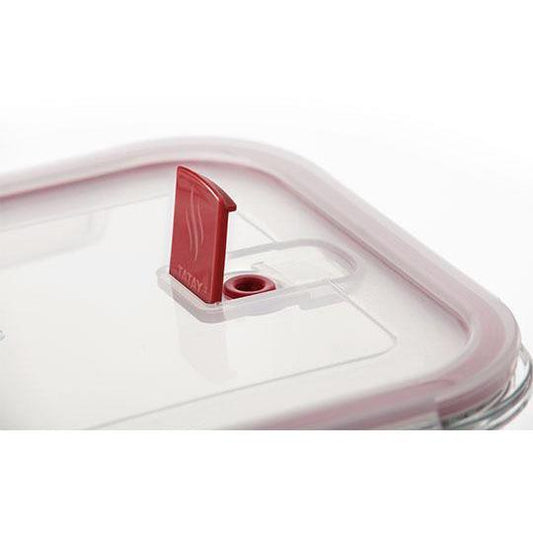 Hermetic Glass Container Cook & Eat 0,37L Red