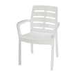 Borneo Polypropylene White Chair
