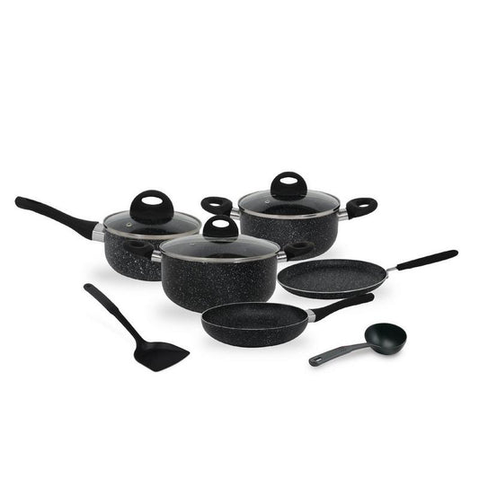 10 Piece Marble Coated Cookware Set