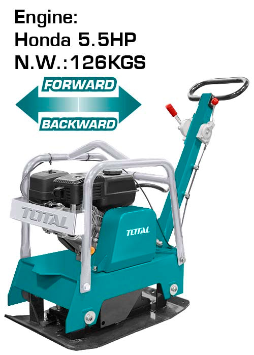 Gasoline reversible plate compactor