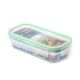 Food Container 0.75L Clip Safe Transparent Green