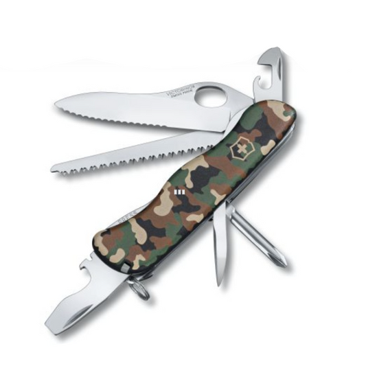 Large Pocket Knife 12 Functions Camo