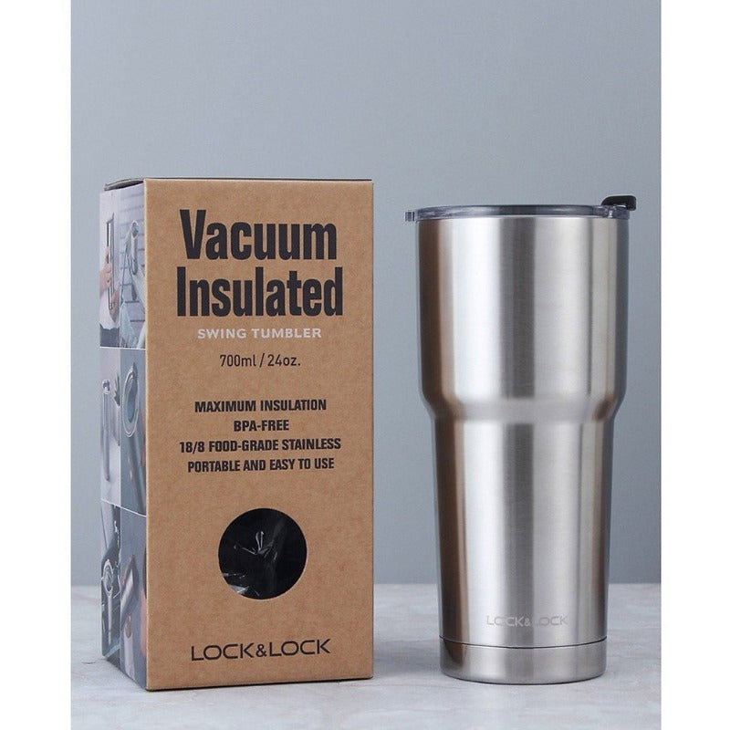 Vacuum Insulated Swing Tumbler 700ml - Silver