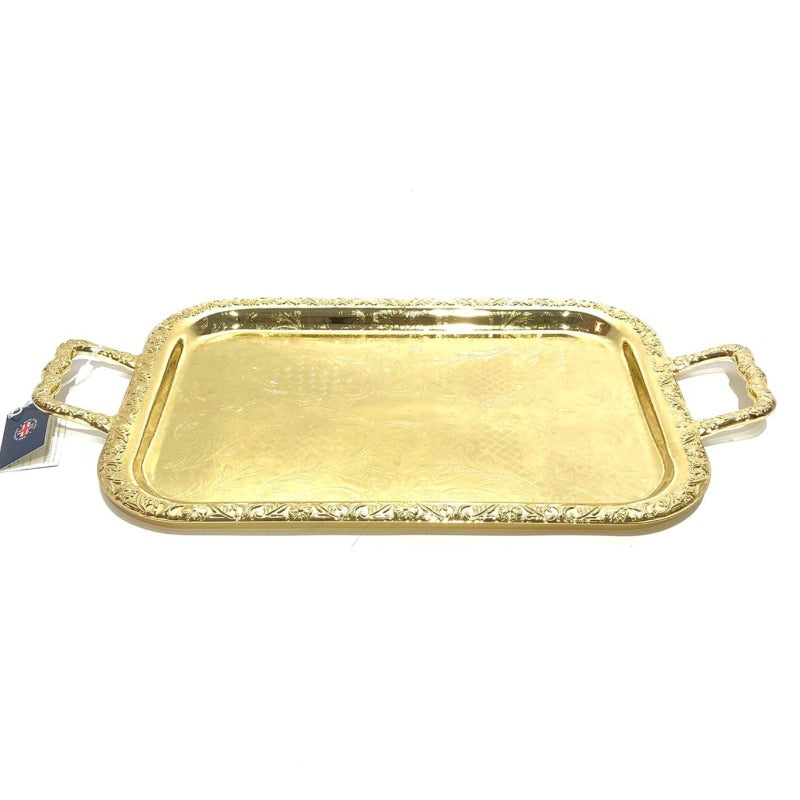 Small Oblong Tray Gold