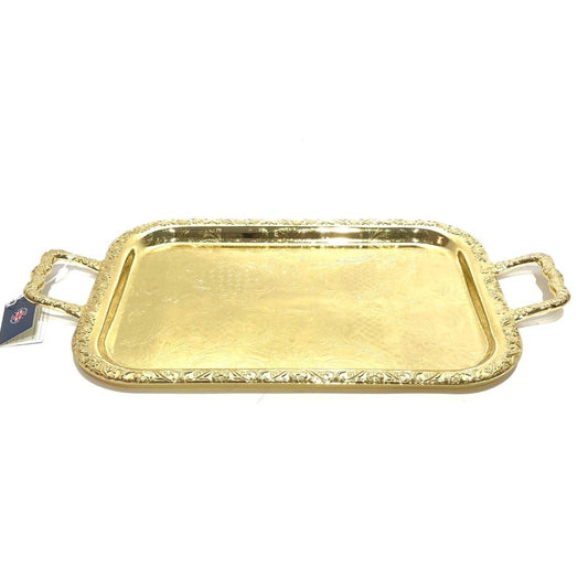 Small Oblong Tray Gold