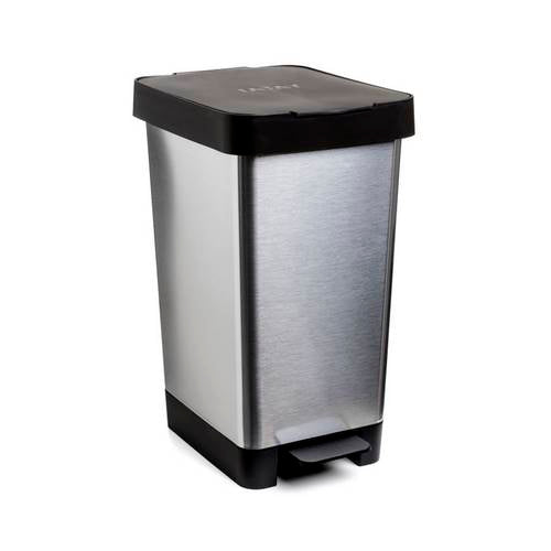 Pedal Bin 25L Smart Steel Grey