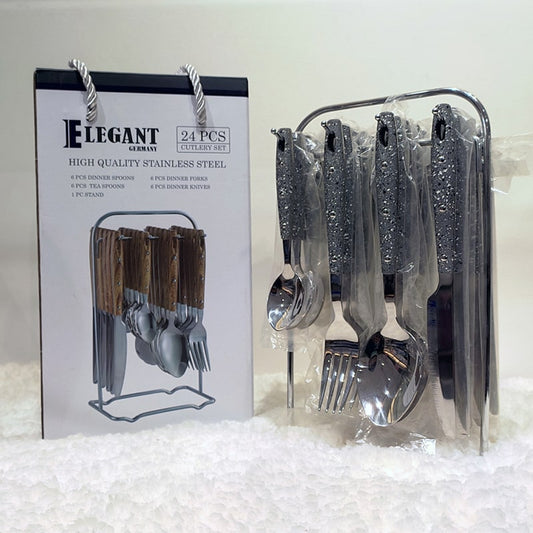 24 Pieces Stainless Steel Cutlery Set