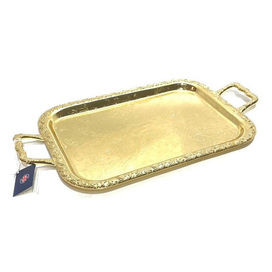 Small Oblong Tray Gold