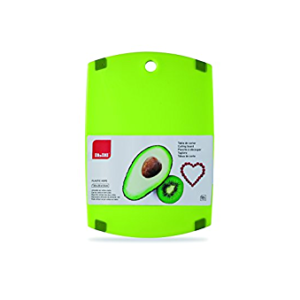 IBILI Chopping Board, Plastic, Green, 33 x 23 x 1 cm