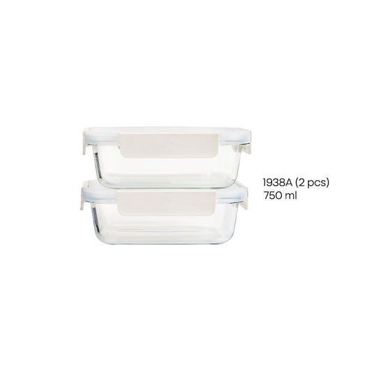 Glass 2 Piece Lunch Box Set with Bag