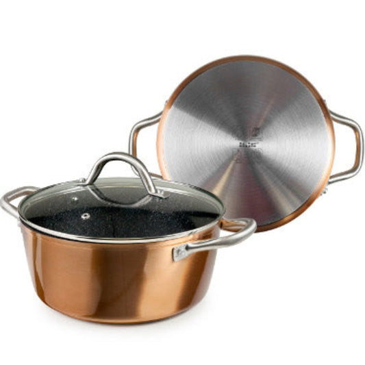 Ibili Copper Casserole with lid