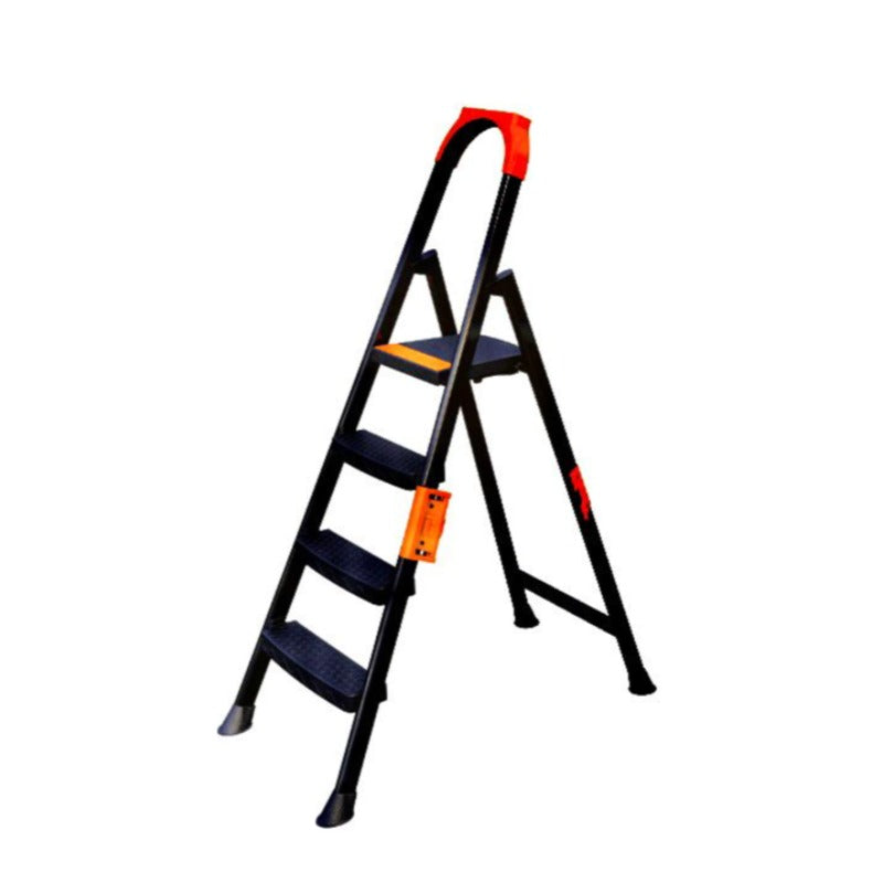 Metal Step Ladder 4 Steps Black