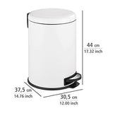Pedal Bin Leman Easy Close 20L White