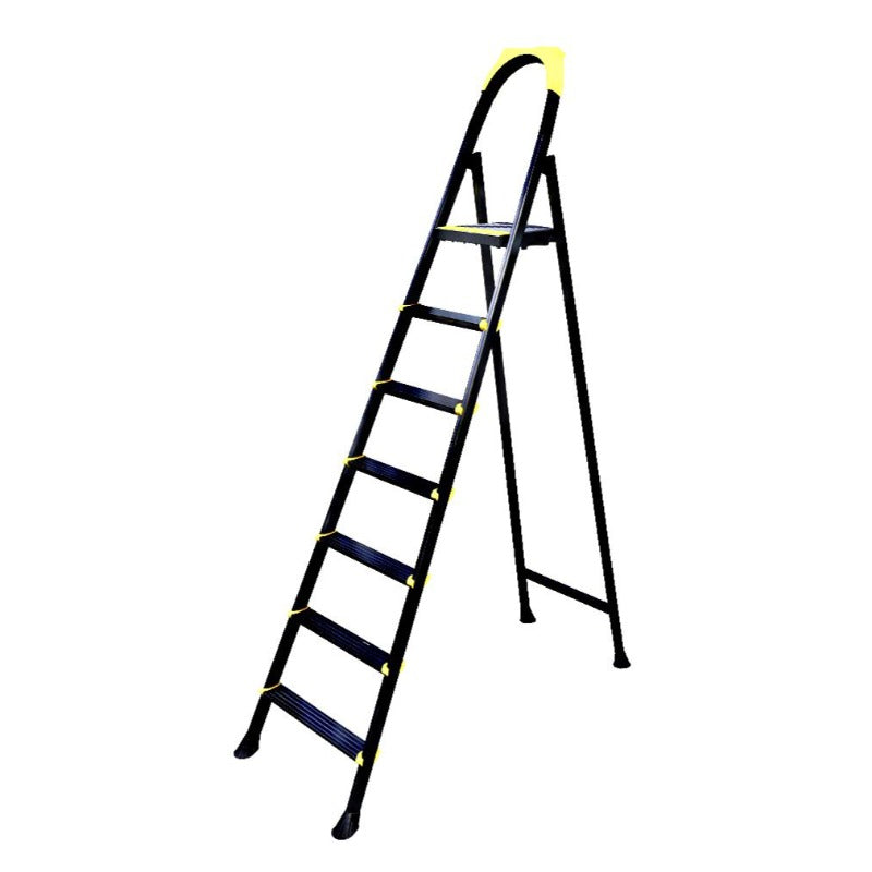 Metal Ladder 7 Steps Black