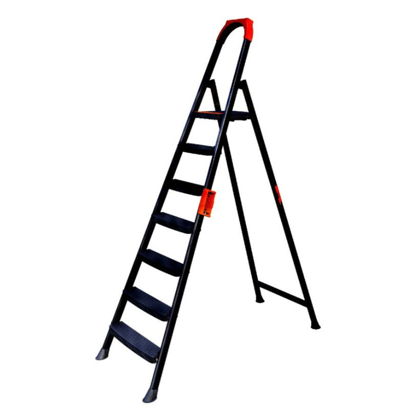 Metal Step Ladder 7 Steps Black