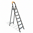 Metal Ladder 7 Steps Black