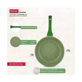 Essential 12 Pieces Cookware Set Green