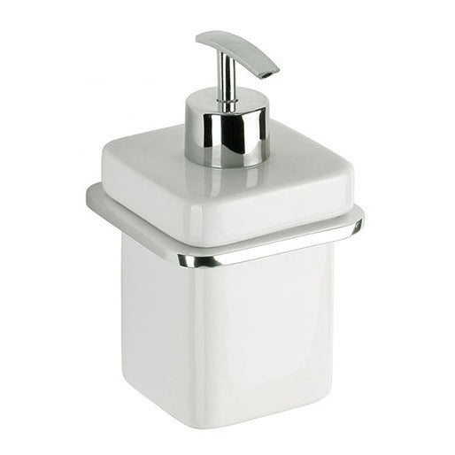 Tatay Flat White Wall Hung Liquid Soap Dispenser