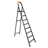 Metal Ladder 8 Steps Black