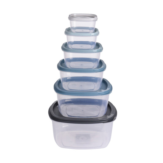 Storage Box With Lid (Pack of 6)