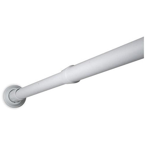 White Straight Shower Curtain Rod